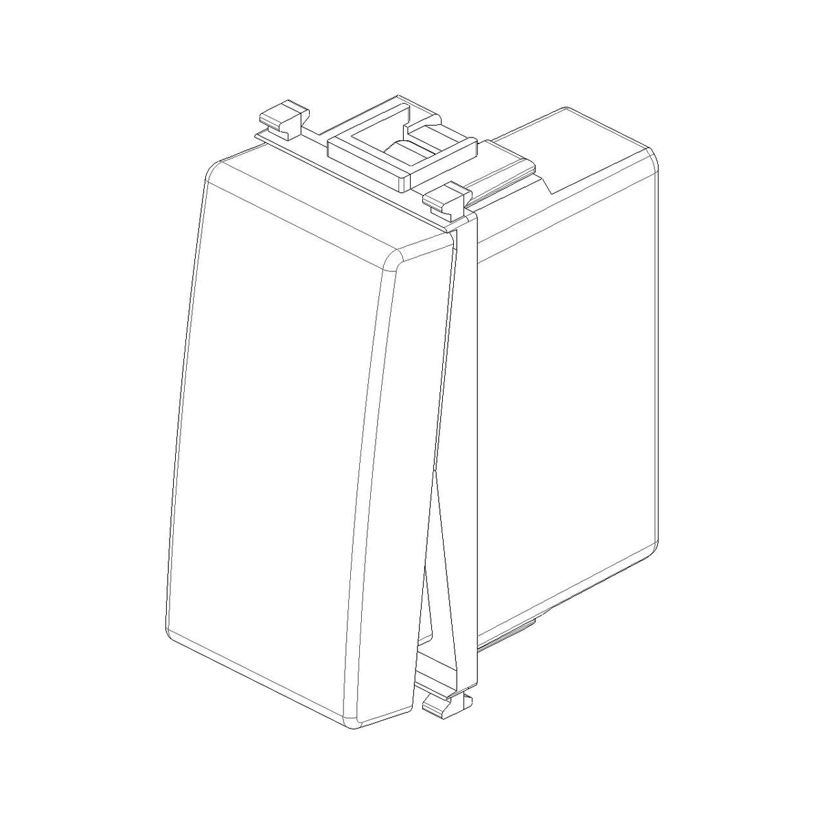 Vimar Plana 1P NC Push Button, 10A, 250V, Lightable, Flush Mount — Quality Boat Parts