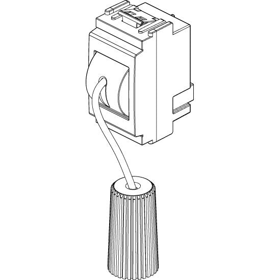 Vimar IDEA 1P NO Cord-Operated Push Button, 10A, 250V, IP40, 1.5 m Cord, Halogen-Free Thermoplastic — Quality Boat Parts