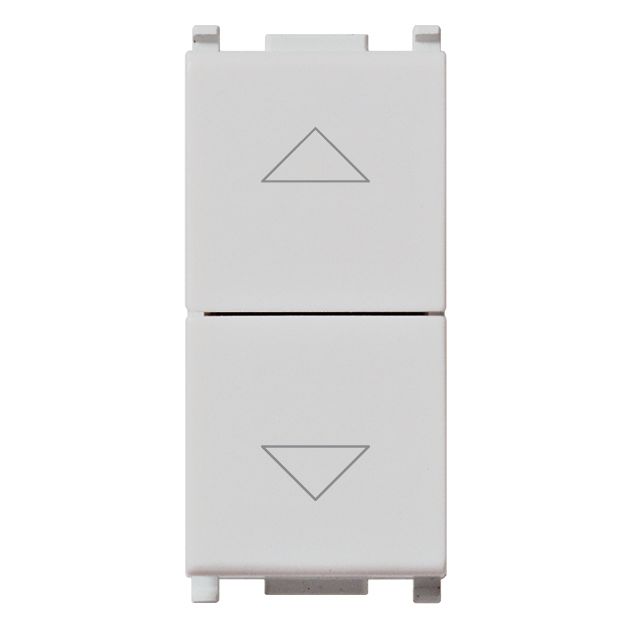 Vimar Plana 3-Position 2-Button 2-Way Switch, 2P, 10AX, 250V, Central OFF Position — Quality Boat Parts