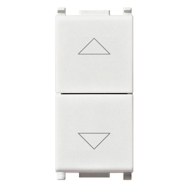 Vimar Plana 3-Position 2-Button 2-Way Switch, 2P, 10AX, 250V, Central OFF Position — Quality Boat Parts
