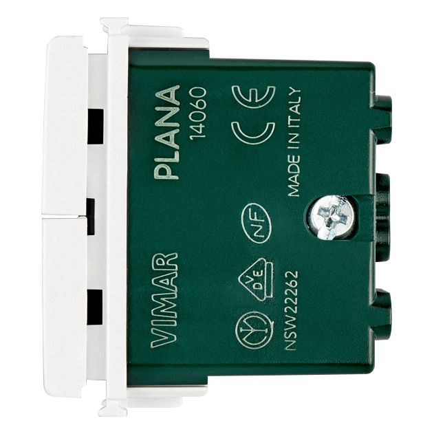 Vimar Plana 3-Position 2-Button 2-Way Switch, 2P, 10AX, 250V, Central OFF Position — Quality Boat Parts