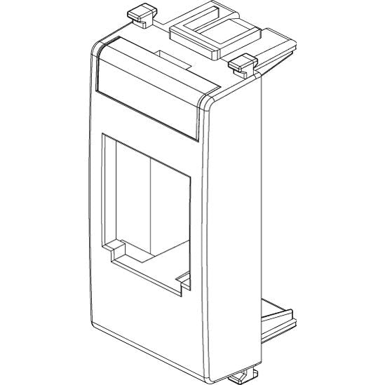 Vimar Plana MINI-COM Panduit Adaptor, Label Space, 22.3 x 49 x 20.5 mm — Quality Boat Parts