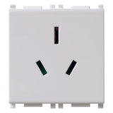 Vimar Plana 2P+E Australian SICURY Socket Outlet, AS/NZS 3112 Type I, 10A, 250V, IP20, Flush Mount — Quality Boat Parts