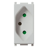 Vimar Plana 2P+E 10A Brazilian Standard SICURY Socket Outlet, 250V, IP20, Flush-Mount, Screw Terminal, Halogen-Free Thermoplastic — Quality Boat Parts