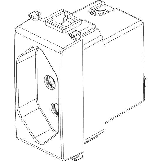 Vimar Plana 2P+E 10A Brazilian Standard SICURY Socket Outlet, 250V, IP20, Flush-Mount, Screw Terminal, Halogen-Free Thermoplastic — Quality Boat Parts