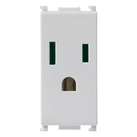 Vimar Plana 2P+E USA SICURY Outlet, 15A, 127V, IP20, Flush-Mounted — Quality Boat Parts
