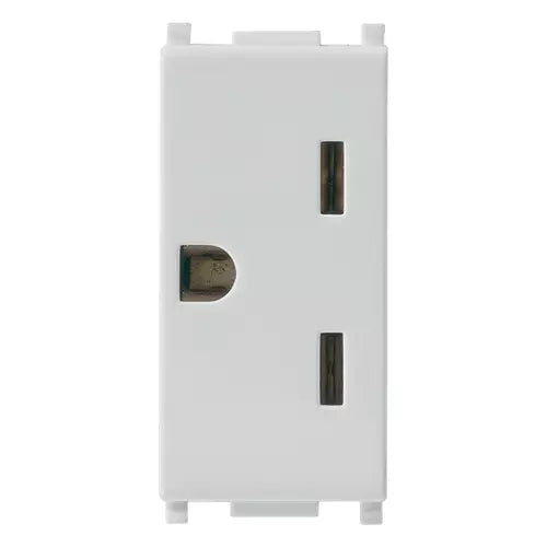 Vimar Plana Series 2P+E American Outlet, 15A, 250V, IP20, Flush-Mounted — Quality Boat Parts