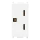 Vimar Plana Series 2P+E American Outlet, 15A, 250V, IP20, Flush-Mounted — Quality Boat Parts