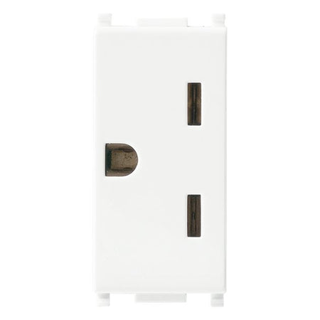 Vimar Plana Series 2P+E American Outlet, 15A, 250V, IP20, Flush-Mounted — Quality Boat Parts