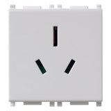 Vimar Plana 2P+E Australian SICURY Socket Outlet, 15A, 250V, 2-Module, Flush-Mounted — Quality Boat Parts