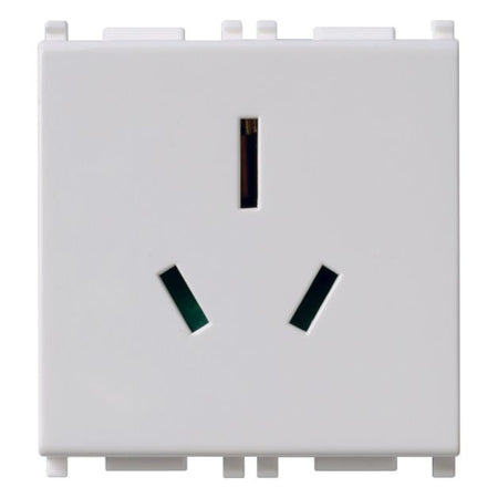 Vimar Plana 2P+E Australian SICURY Socket Outlet, 15A, 250V, 2-Module, Flush-Mounted — Quality Boat Parts