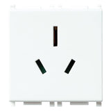 Vimar Plana 2P+E Australian SICURY Socket Outlet, 15A, 250V, 2-Module, Flush-Mounted — Quality Boat Parts