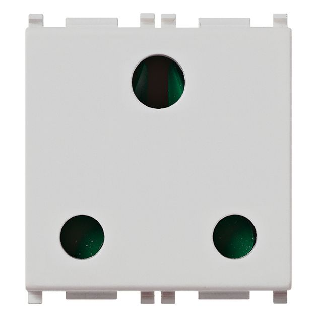 Vimar Plana 2P+E English SICURY Socket Outlet, 16A, 250V, IP20, 2 Modules, Flush Mount — Quality Boat Parts