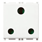 Vimar Plana 2P+E English SICURY Socket Outlet, 16A, 250V, IP20, 2 Modules, Flush Mount — Quality Boat Parts