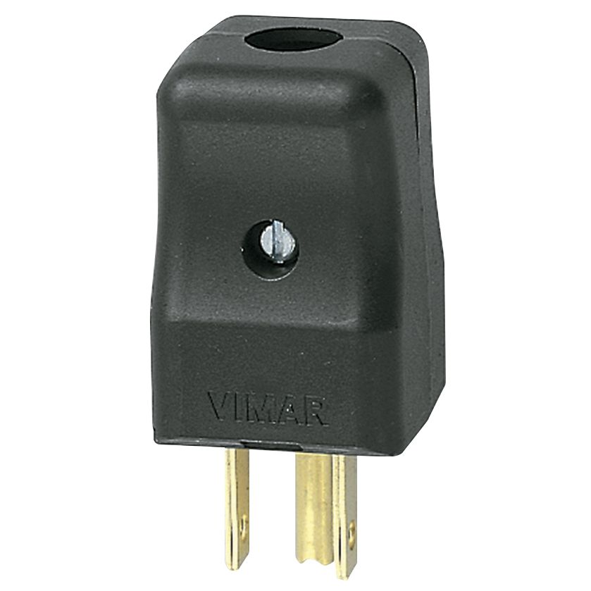 Vimar Supernova 2P+E 15A USA+SASO Plug, 127V, IP20, Axial Cable Entry — Quality Boat Parts
