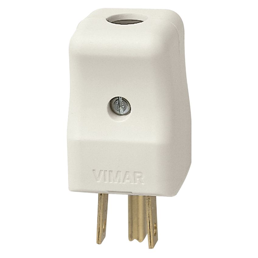 Vimar Supernova 2P+E 15A USA+SASO Plug, 127V, IP20, Axial Cable Entry — Quality Boat Parts