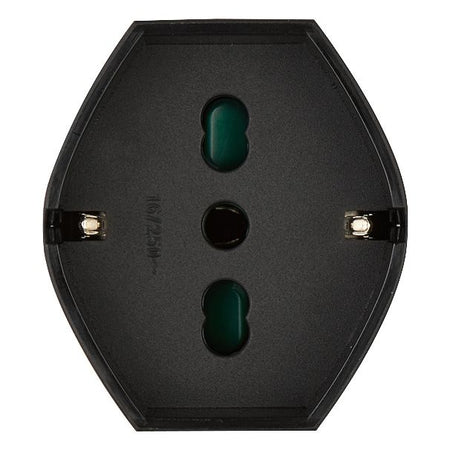 Vimar Supernova 2P+E Universal Axial Socket Outlet, For Euro, Italian and German Plugs, 16A, 250V, IP20, Screw Terminal, Halogen-Free — Quality Boat Parts