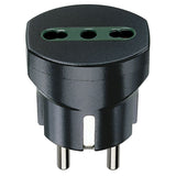 Vimar Sicury German/French to Italian Plug Adapter, 2P+E, 250V, 16A, 1500W, P17/11 Socket — Quality Boat Parts