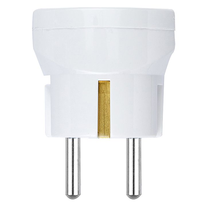 Vimar Sicury German/French to Italian Plug Adapter, 2P+E, 250V, 16A, 1500W, P17/11 Socket — Quality Boat Parts