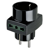 Vimar SICURY S31 Multiway Plug Adapter, German/French Plug, 2x P17/11 and 1x P30 Italian Sockets, 250V, 16A, 1500W — Quality Boat Parts