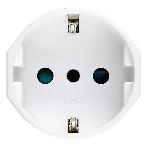 Vimar Supernova SICURY Italian Standard P30 Axial Socket Outlet, 2P+E, 16A, 250V, IP20 — Quality Boat Parts