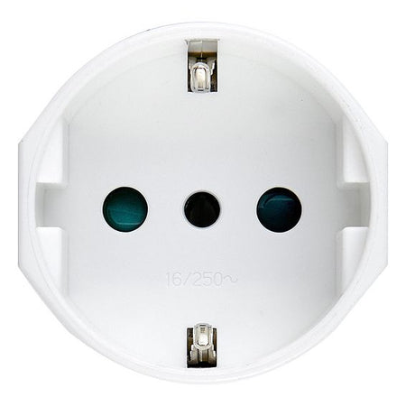Vimar Supernova SICURY Italian Standard P30 Axial Socket Outlet, 2P+E, 16A, 250V, IP20 — Quality Boat Parts