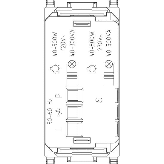 Vimar Plana Master Dimmer, 120-230V, IP40, Push Button, TRIAC — Quality Boat Parts