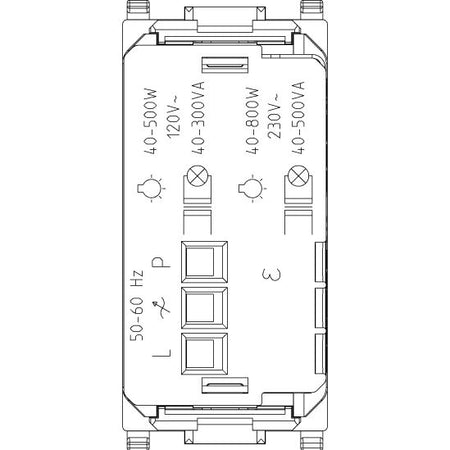 Vimar Plana Master Dimmer, 120-230V, IP40, Push Button, TRIAC — Quality Boat Parts