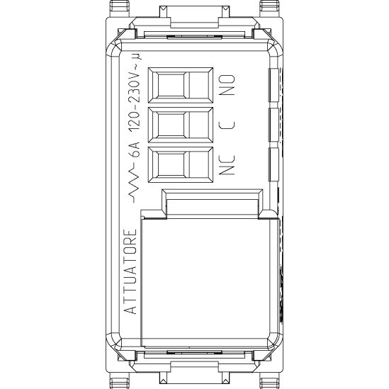 Vimar By-me Plus PLANA 1-Module Relay Actuator, 6A, 120-230V, IP40 — Quality Boat Parts