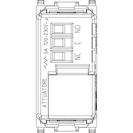 Vimar By-me Plus PLANA 1-Module Relay Actuator, 6A, 120-230V, IP40 — Quality Boat Parts