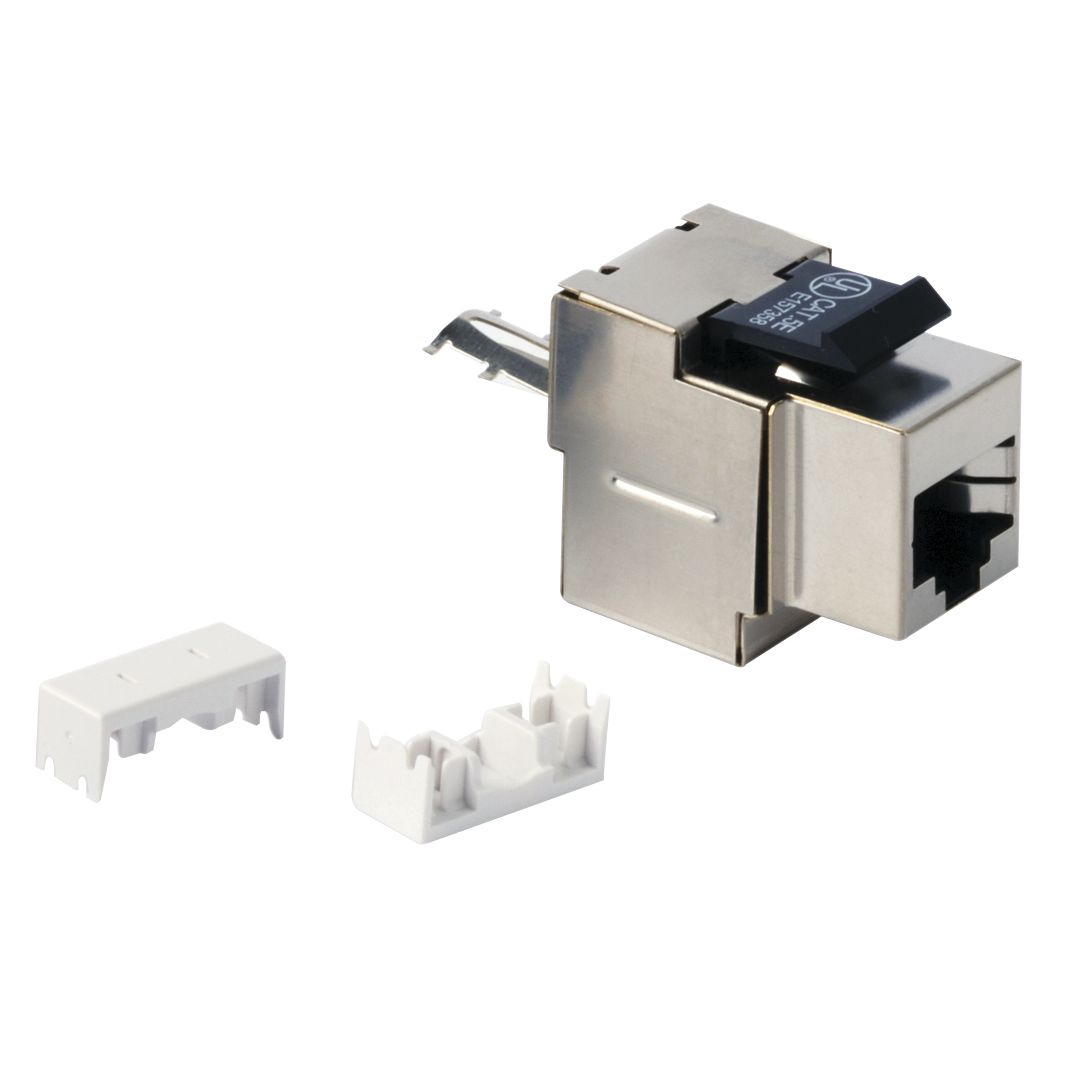 Vimar Netsafe RJ45 Connector, For 03024.E and 03303.E Patch Panels, T568A/B Universal Wiring, 8 Contacts, Insulation-Piercing Terminals — Quality Boat Parts