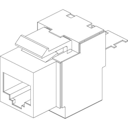 Vimar Netsafe RJ45 Connector, For 03024.E and 03303.E Patch Panels, T568A/B Universal Wiring, 8 Contacts, Insulation-Piercing Terminals — Quality Boat Parts