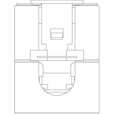 Vimar Netsafe RJ45 Connector, For 03024.E and 03303.E Patch Panels, T568A/B Universal Wiring, 8 Contacts, Insulation-Piercing Terminals — Quality Boat Parts