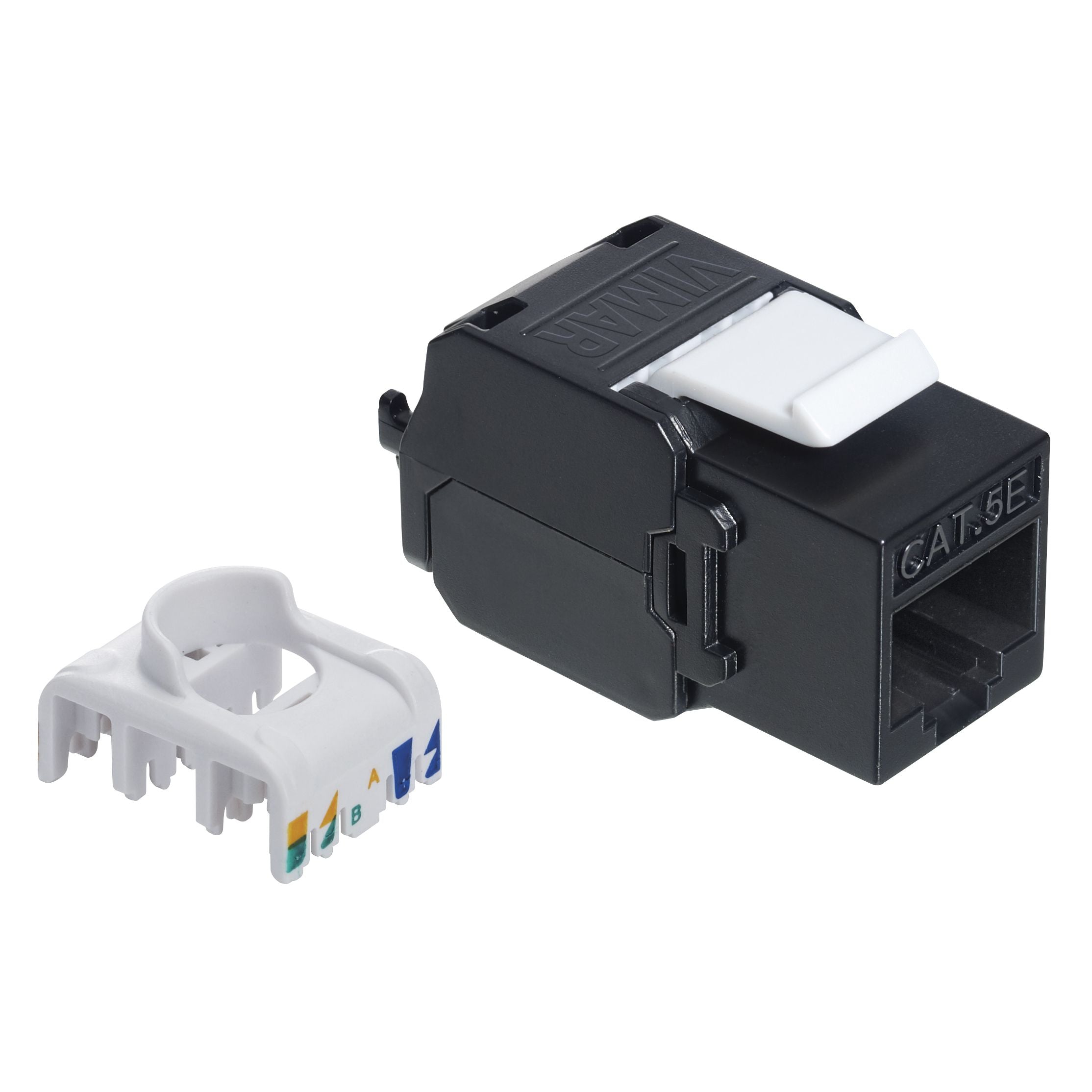 Vimar Netsafe RJ45 Connector, For 03024.E and 03303.E Patch Panels, T568A/B Universal Wiring, 8 Contacts, Insulation-Piercing Terminals — Quality Boat Parts