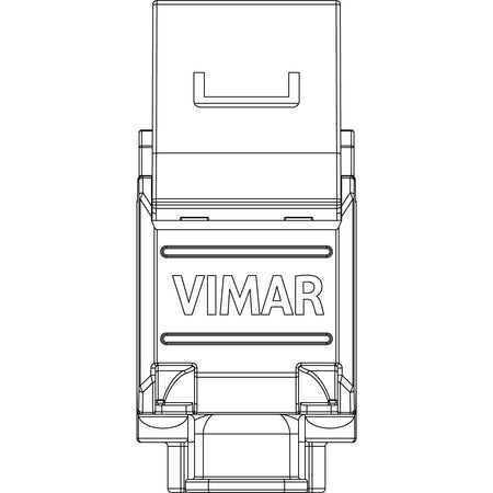 Vimar Netsafe RJ45 Connector, For 03024.E and 03303.E Patch Panels, T568A/B Universal Wiring, 8 Contacts, Insulation-Piercing Terminals — Quality Boat Parts