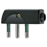 Vimar Supernova SPA17 Flat Plug, Italian Standard, 2P+E, 16A, 250V, 90 Degree Cable Entry — Quality Boat Parts