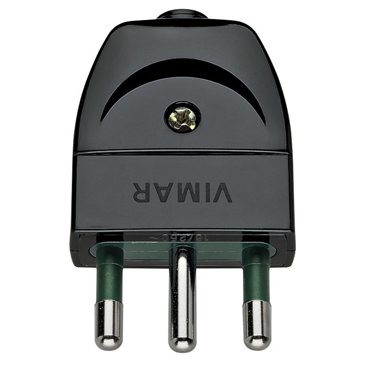 Vimar Supernova S17 2P+E Axial Plug, 16A, 250V, IP20 — Quality Boat Parts
