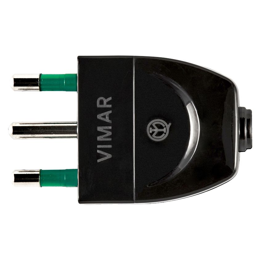 Vimar Supernova S17 2P+E Axial Plug, 16A, 250V, IP20 — Quality Boat Parts