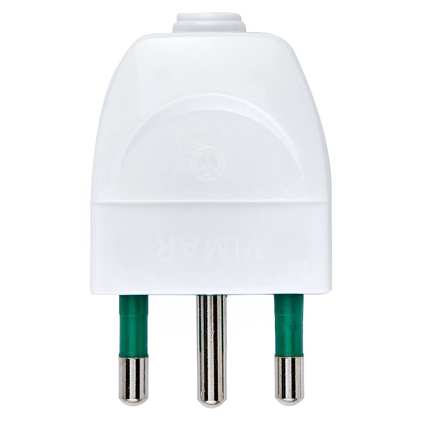 Vimar Supernova S17 2P+E Axial Plug, 16A, 250V, IP20 — Quality Boat Parts