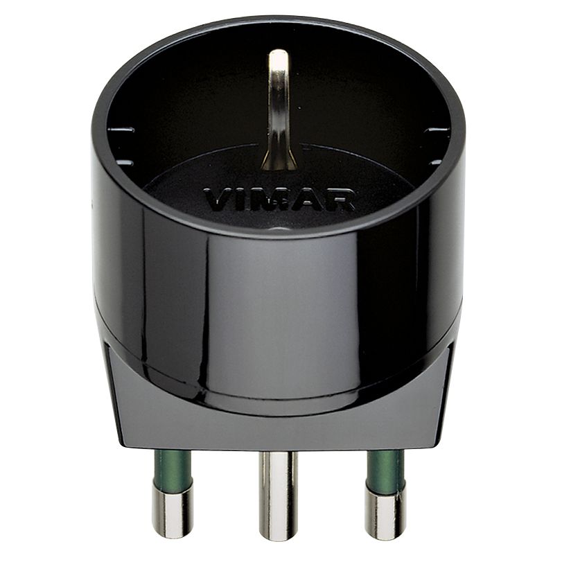 Vimar Sicury S17 to P30 Socket Adapter, 2P+E, 16A, 250V, 1500W — Quality Boat Parts