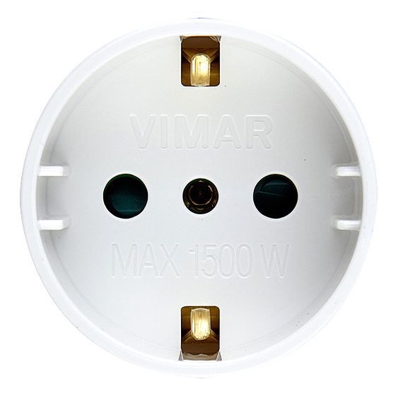 Vimar Sicury S17 to P30 Socket Adapter, 2P+E, 16A, 250V, 1500W — Quality Boat Parts