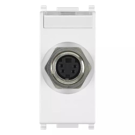 Vimar Plana S-Video Socket Connector, 4-Pin, Flush Mount, IP20 — Quality Boat Parts