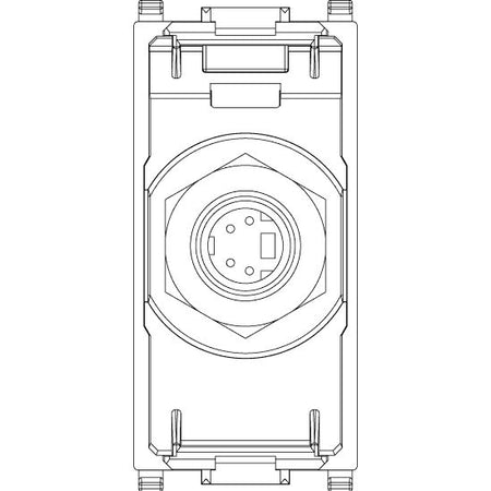 Vimar Plana S-Video Socket Connector, 4-Pin, Flush Mount, IP20 — Quality Boat Parts