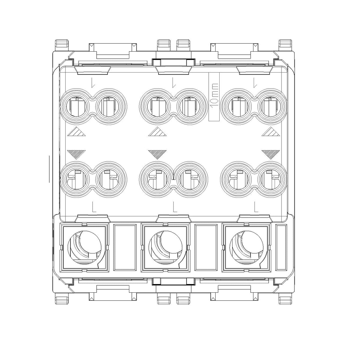 Vimar Plana Three 1P 20AX 1-Way Switches, 250V, 2-Module, Lightable, IP40 ([vimar.com][1])  [1]: https://www.vimar.com/en/int/catalog/product/index/code/14003 "Three 1P 20AX 1-way switches white - 14003 - Vimar" — Quality Boat Parts