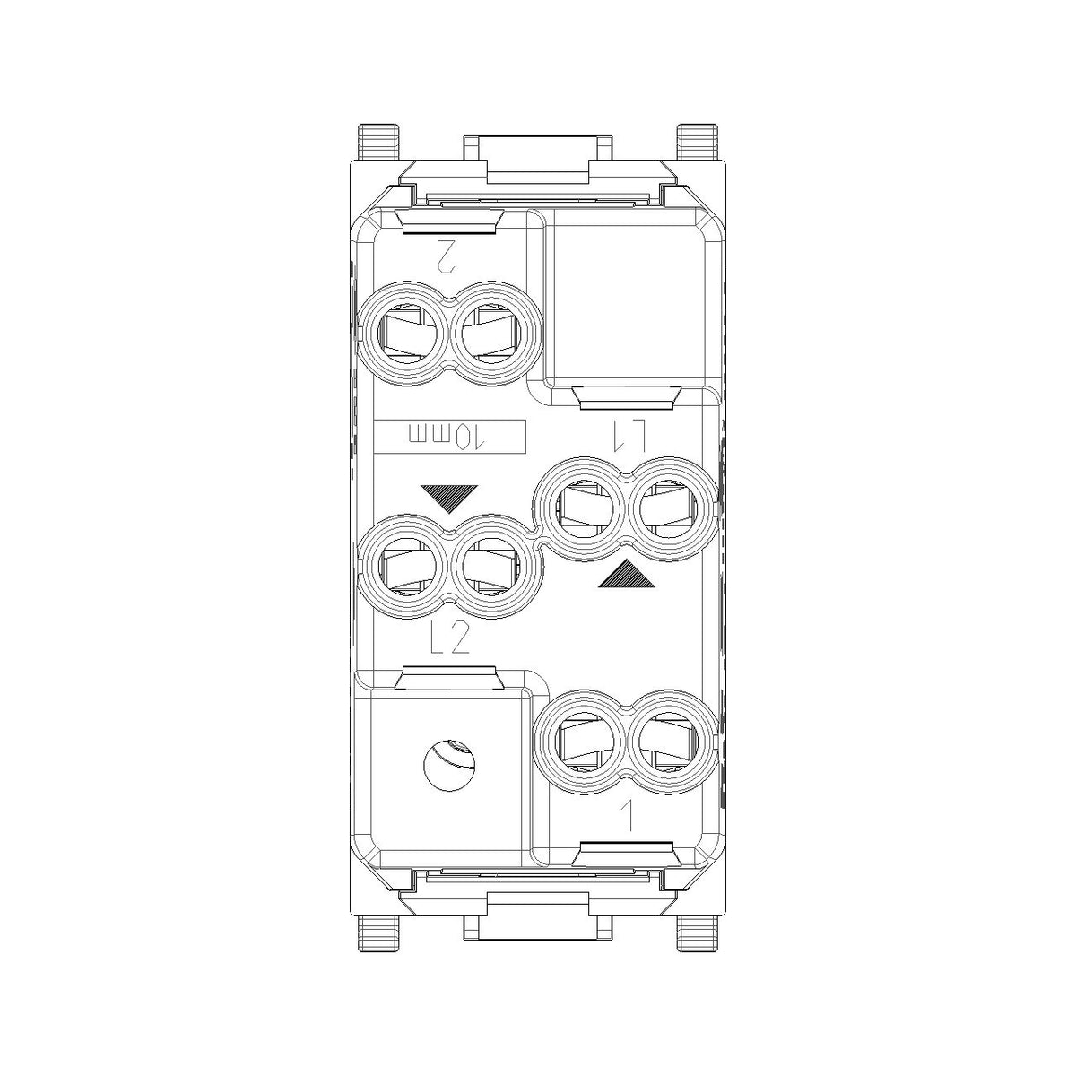 Vimar Plana Two Independent 1P NO+NO Push Buttons, 10A, 250V, IP40, Flush Mount — Quality Boat Parts