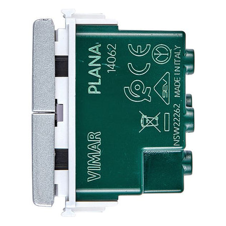 Vimar Plana Two Interlocked 1P NO+NO Push Buttons, 10A 250V, IP40 — Quality Boat Parts