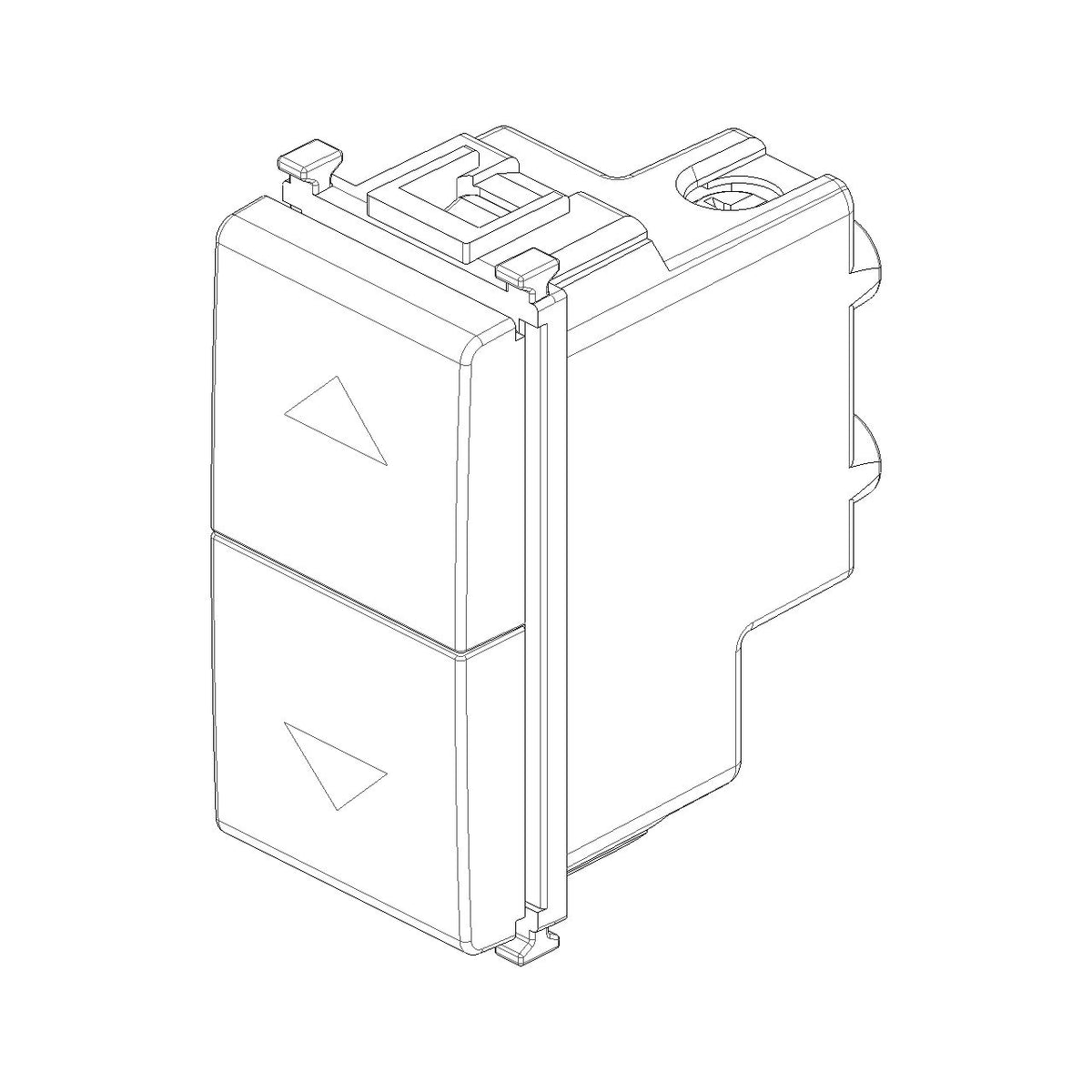 Vimar Plana Two Interlocked 1P NO+NO Push Buttons, 10A 250V, IP40 — Quality Boat Parts
