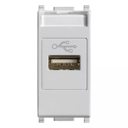 Vimar Plana USB Socket Connector, 1 Module, IP20, Flush-Mounted, Screw Terminals — Quality Boat Parts