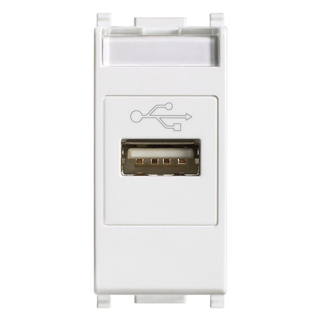 Vimar Plana USB Socket Connector, 1 Module, IP20, Flush-Mounted, Screw Terminals — Quality Boat Parts