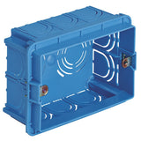 Vimar 3-Module Flush Mounting Box, For Masonry Walls, 20/25 mm Knockouts, 96 x 59 x 49.8 mm — Quality Boat Parts